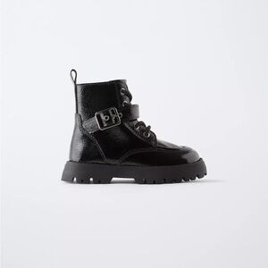 Zara Kids Black Combat Boots
